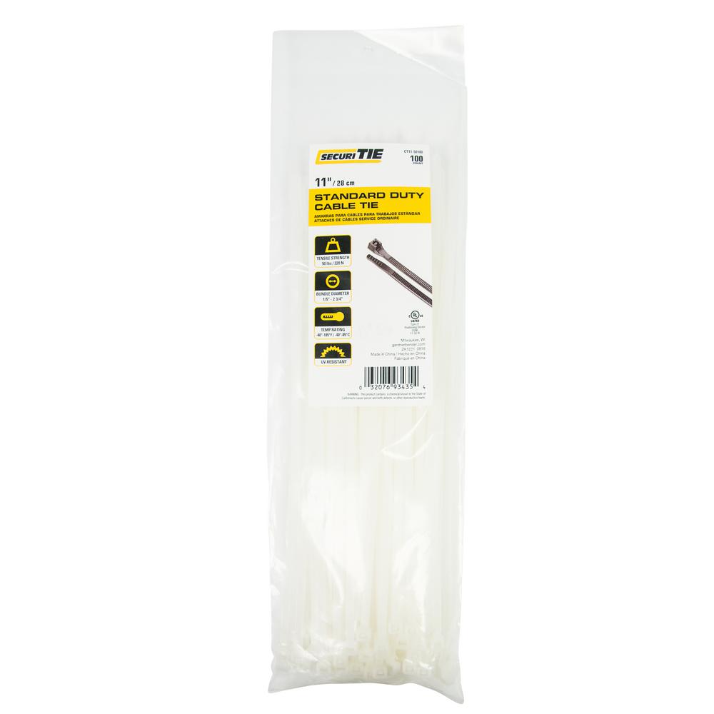 6 in. Natural Cable Tie (100Pack)901 The Home Depot
