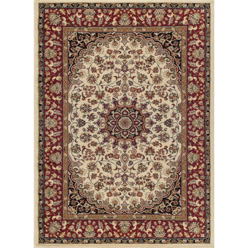 Tayse Rugs Elegance Beige 5 Ft X 7 Indoor Area Rug