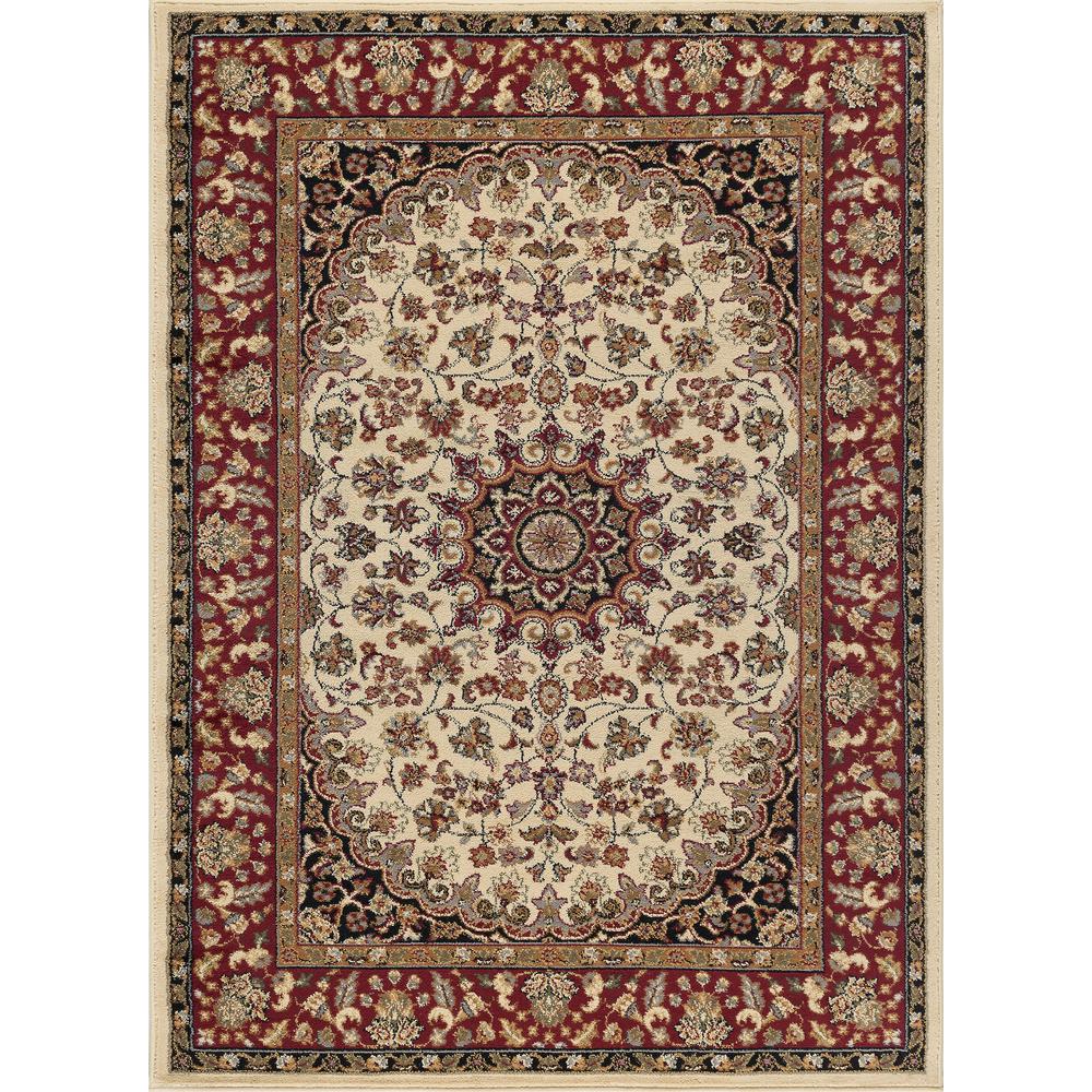 Tayse Rugs Elegance Beige 9 ft. x 13 ft. Indoor Area Rug-5392 Ivory ...