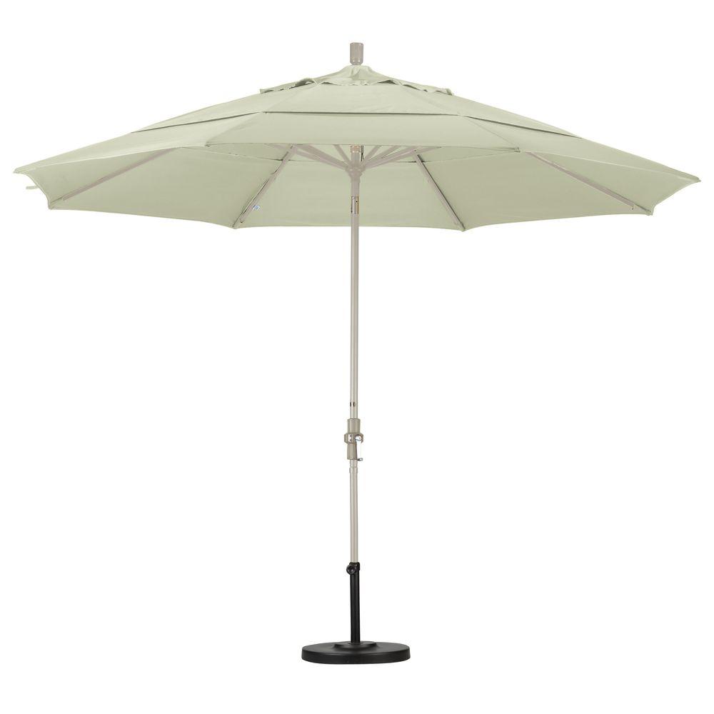 California Umbrella 11 ft. Aluminum Collar Tilt Double Vented Patio ...