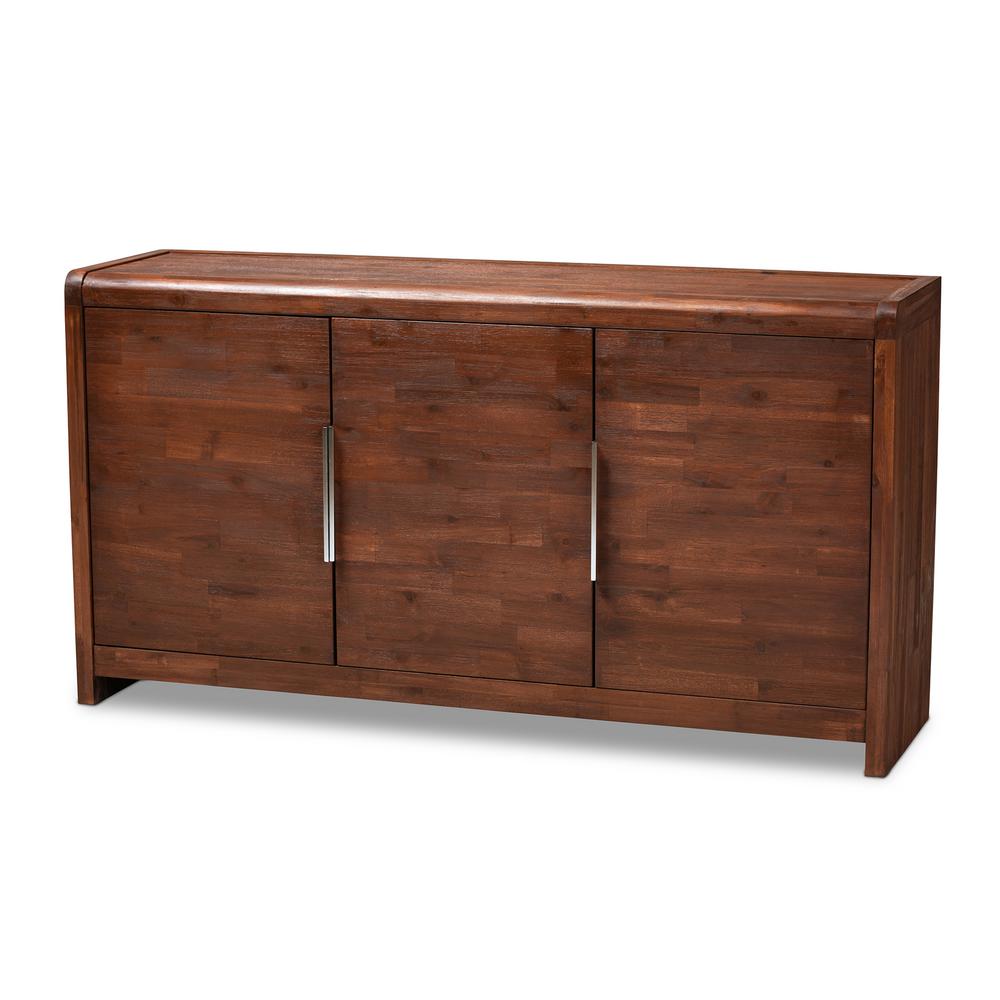 Baxton Studio Torres Brown Wood Sideboard Buffet with 3Door16210431