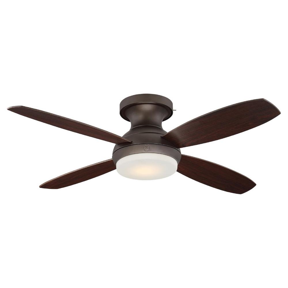Ge Pierson 52 In Led Indoor Bronze Ceiling Fan With Skyplug Led Indoor Bronze Ceiling Fan With Skyplug Technology Remote Control