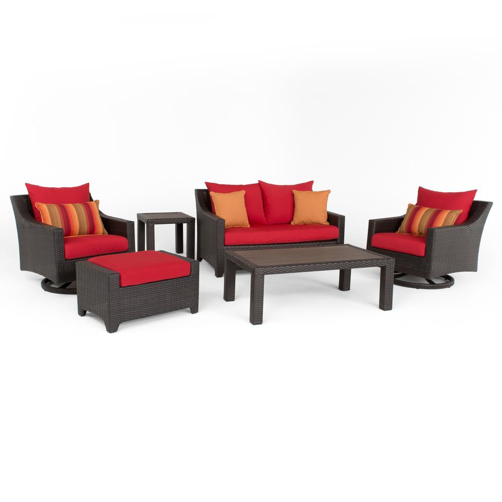 Rst Brands Deco 6 Piece All Weather Wicker Patio Love And Motion