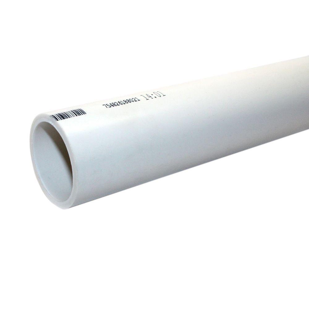  1 in x 10 ft PVC Schedule 40 Plain End Pipe 531194 The 