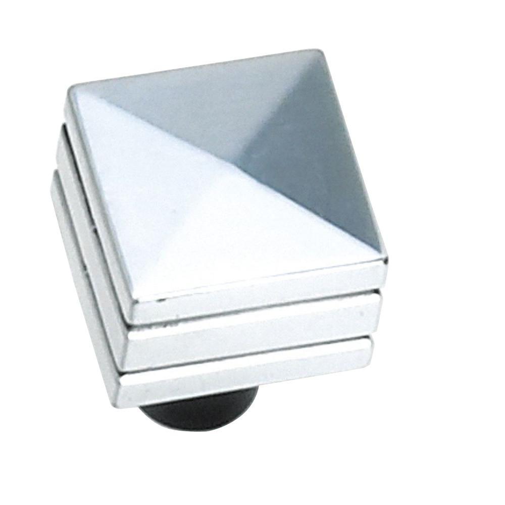 Atlas Homewares Nobu 1 3/8 in. Brushed Nickel Square Knob260BRN The
