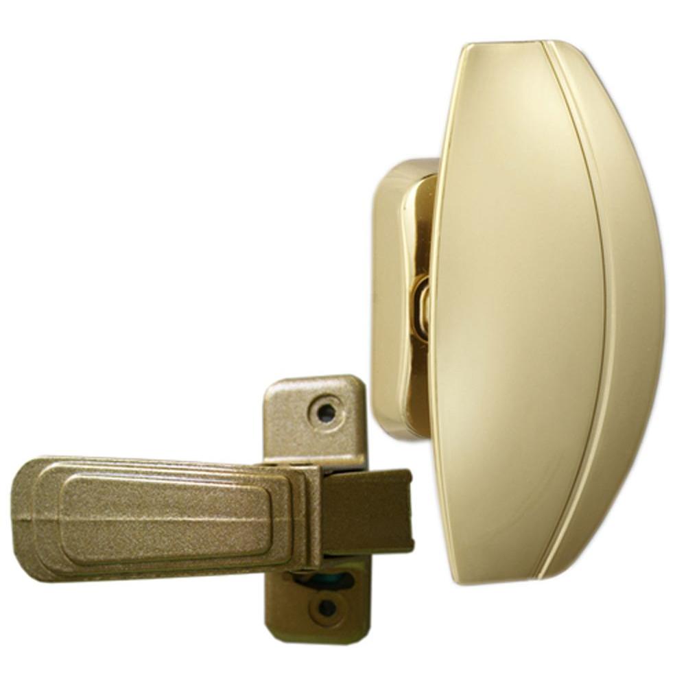 Ideal Security Brass Coated Storm And Screen Door Pull Handle