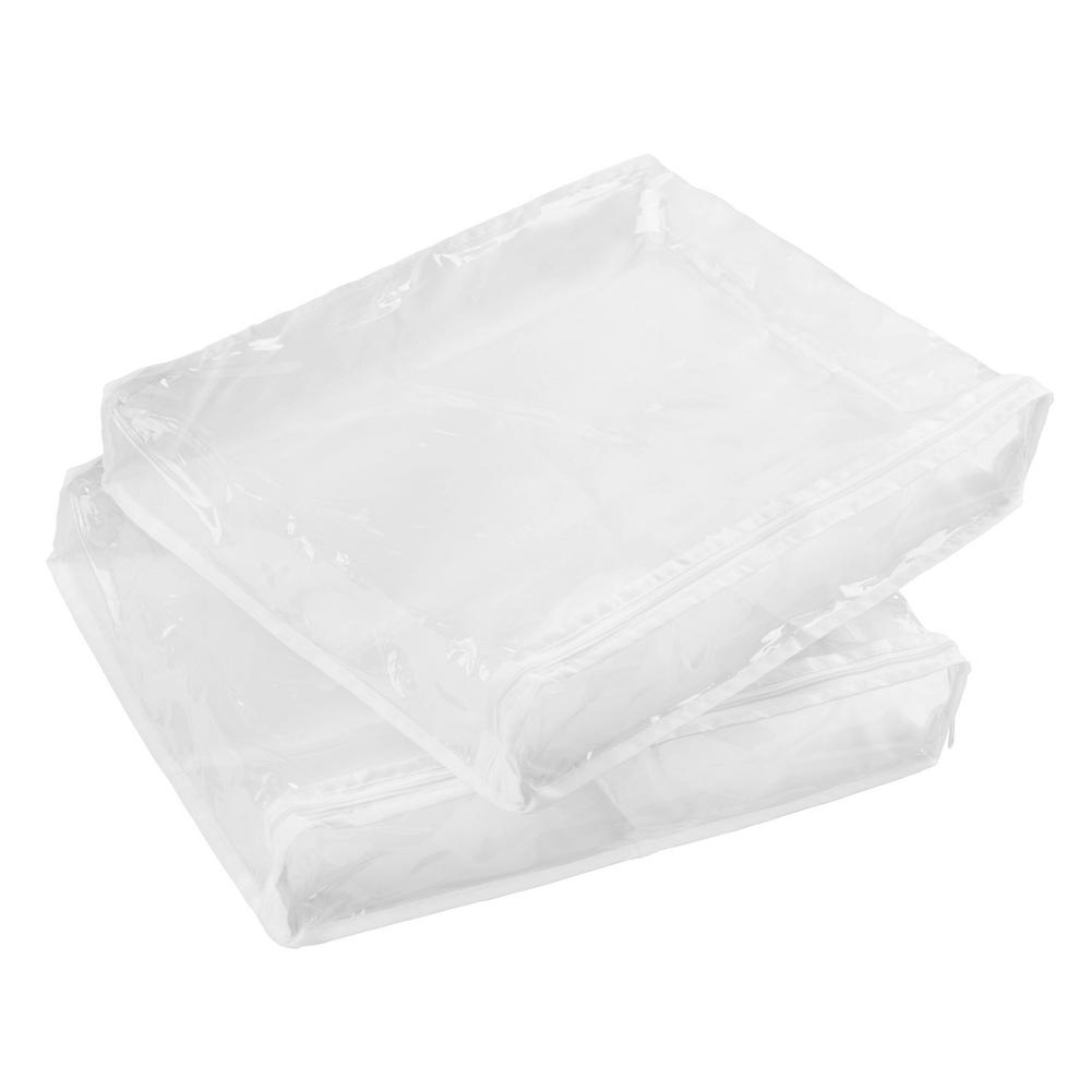 Honey-Can-Do 15.5 in. L x 13 in. W x 3 in. H Clear Storage Bags (2-Pack) was $9.65 now $3.86 (60.0% off)