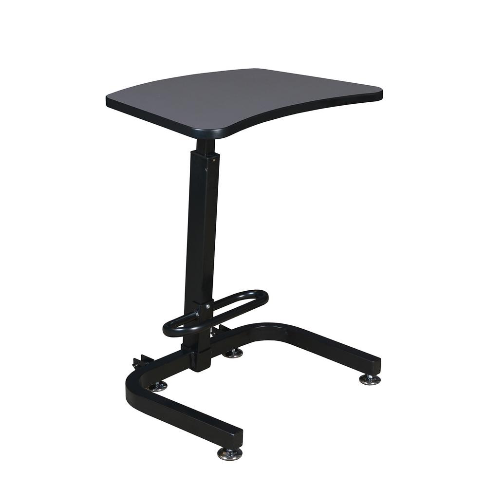 Regency Brody Grey Sit-Stand Desk with One-Touch Height Adjustment ...