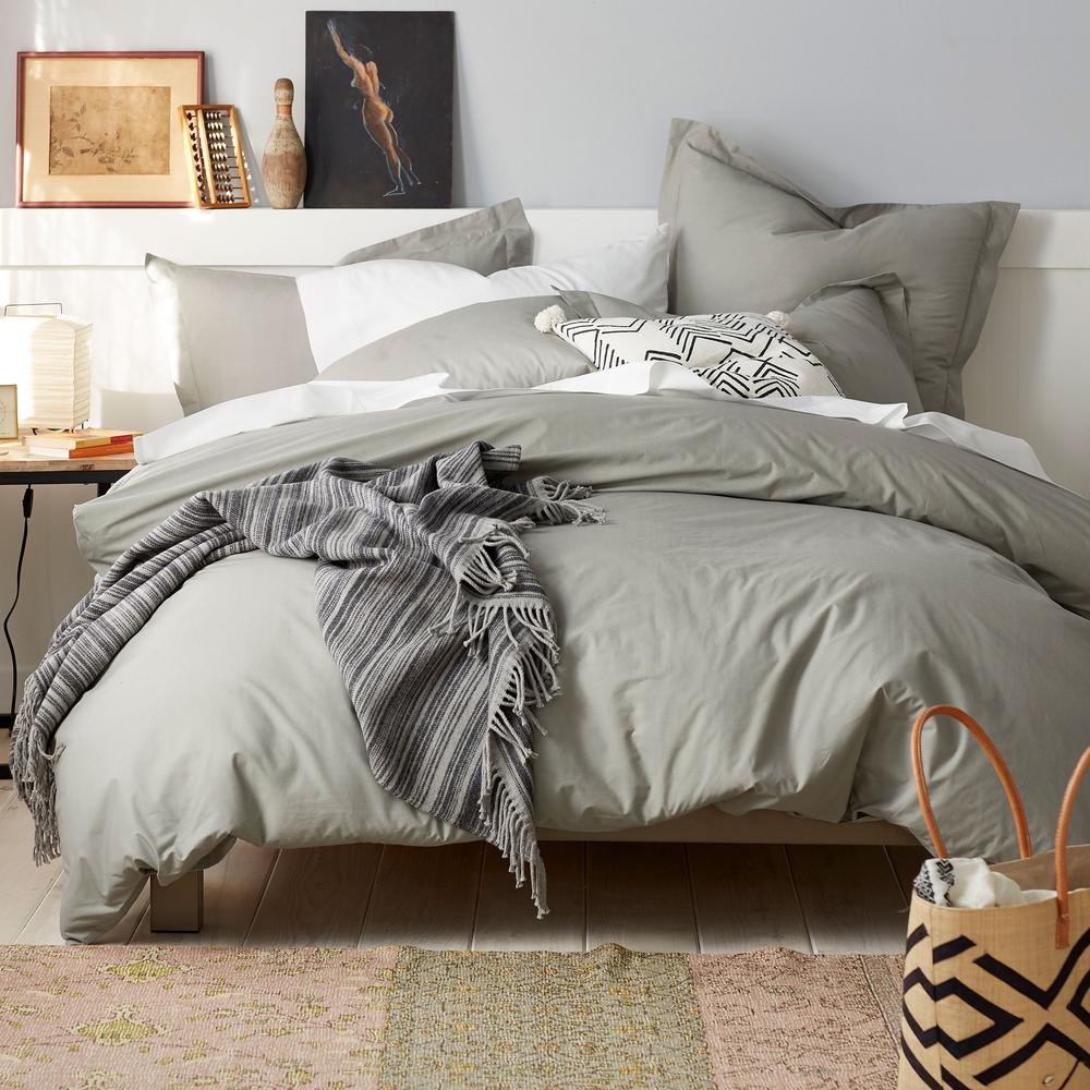 Cstudio Home By The Company Store Organic 2 Piece Taupe Solid