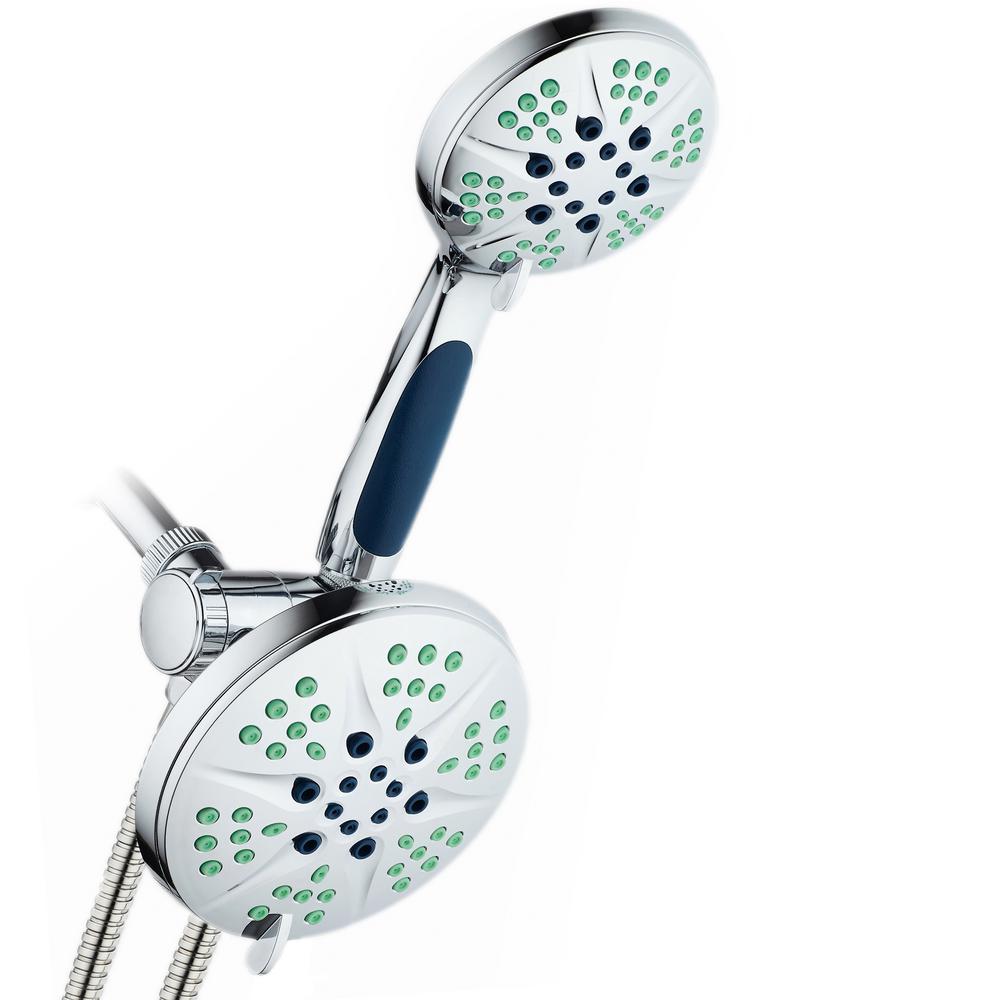Hotel Spa High-Pressure 5 Sprays Setting Handheld Shower Head with Hose /& Holder