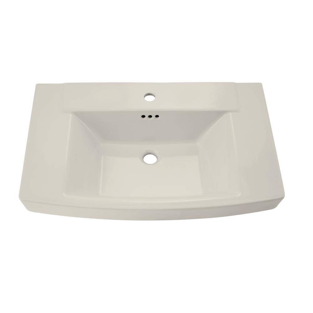 American Standard Townsend 5 in. Pedestal Sink Basin in Linen0328001.