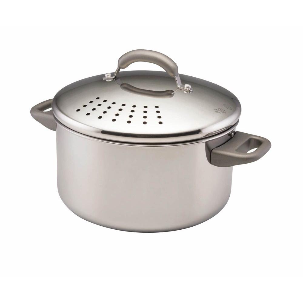 Farberware 6 Qt. Stainless Steel Stock Pot-76717 - The Home Depot 6 Qt Stainless Steel Pot