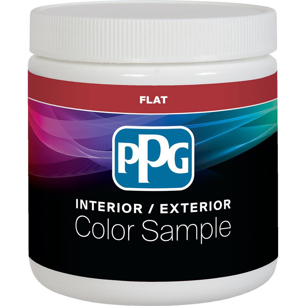 Interior Paint Ppg Timeless Colors The Home Depot Pure White Base 1 Flat Interior Paint Sample With Primer