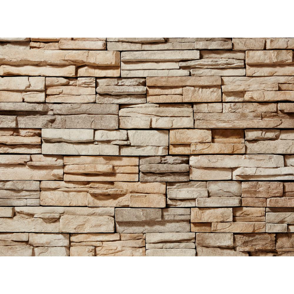ClipStone 9 in. x 4 in. Manufactured Stone Prostack Tan Corner Siding