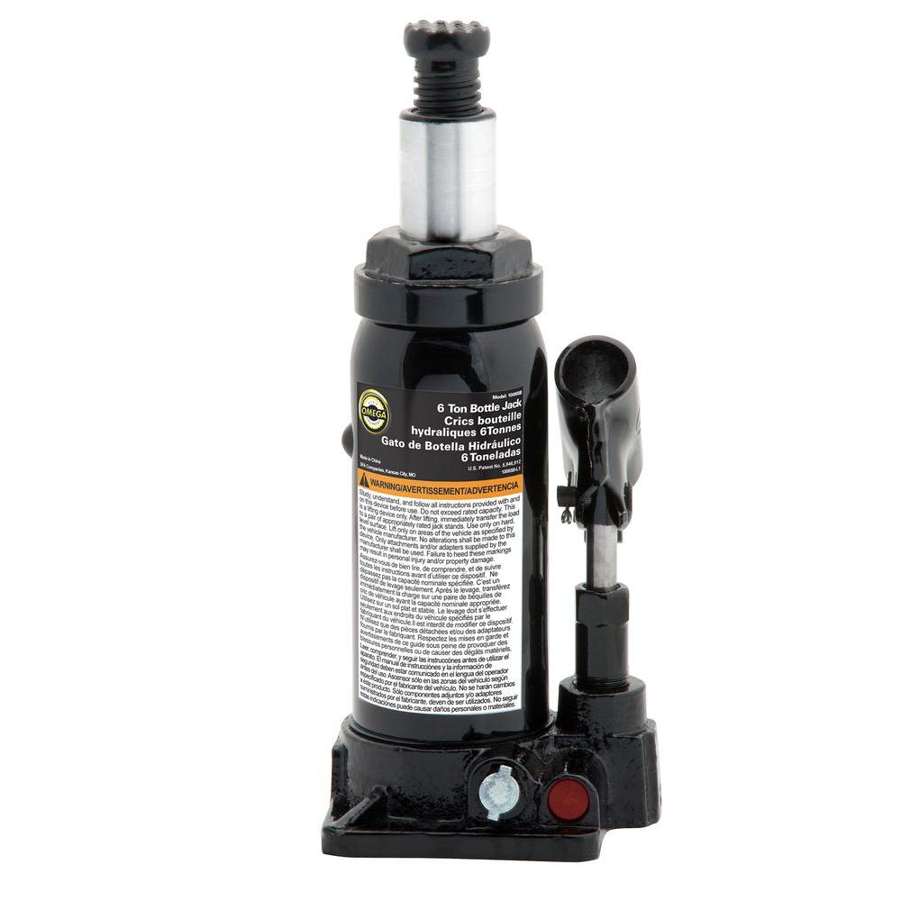 Omega 6Ton Hydraulic Bottle Jack10065B The Home Depot