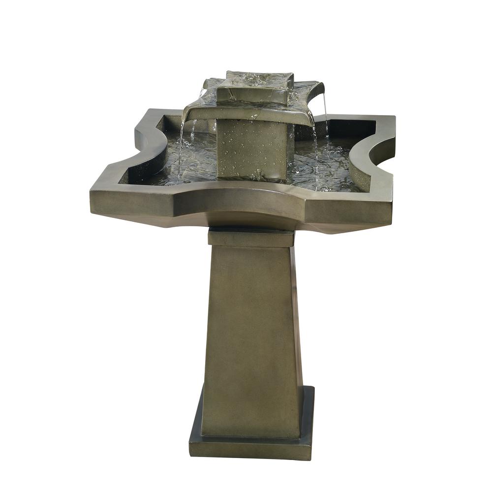 Resin Fountains Outdoor Decor The Home Depot