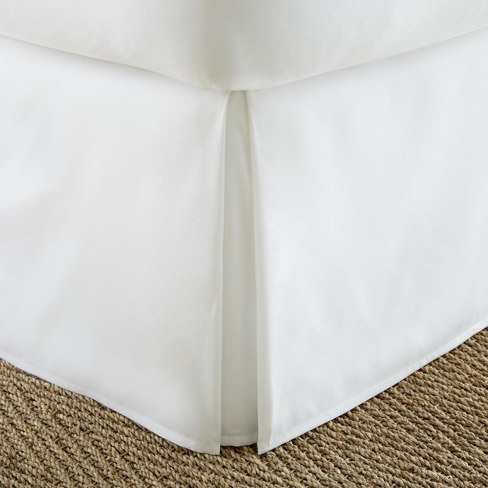 Becky Cameron Pleated Dust Ruffle White Full Performance Bed Skirt Becky Cameron Pleated Dust Ruffle White Full Performance Bed Skirt