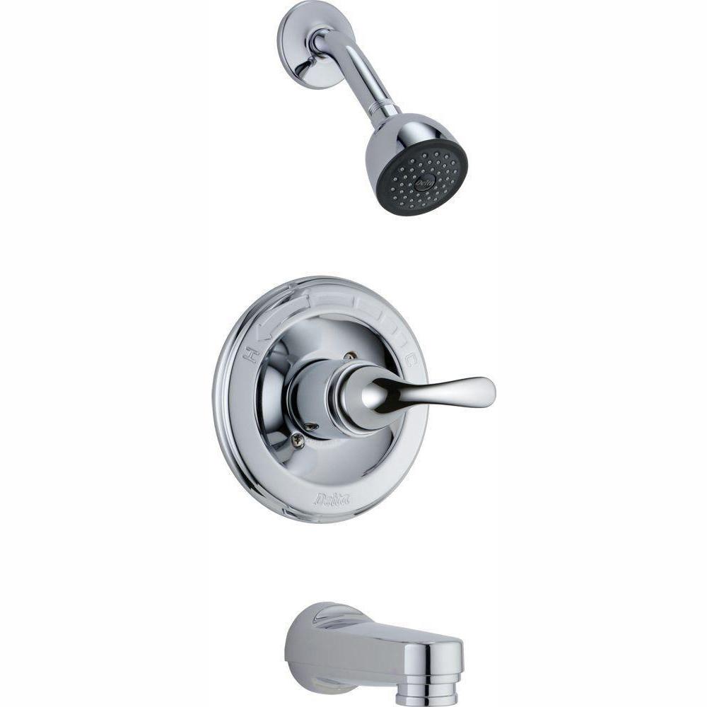 Delta Classic 1Handle Tub and Shower Faucet Trim Kit in Chrome (Valve