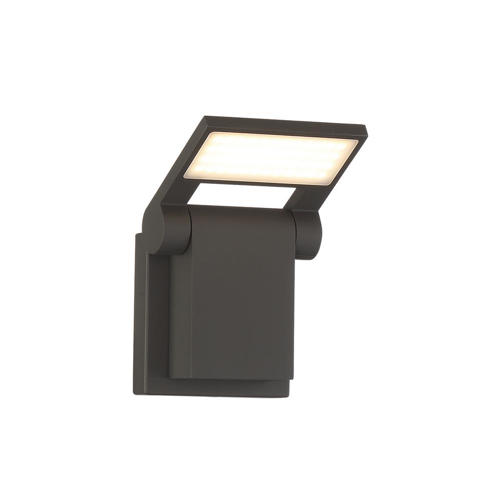 Eurofase 1Light Graphite Grey Outdoor Integrated LED Wall Mount Sconce34116012 The Home Depot