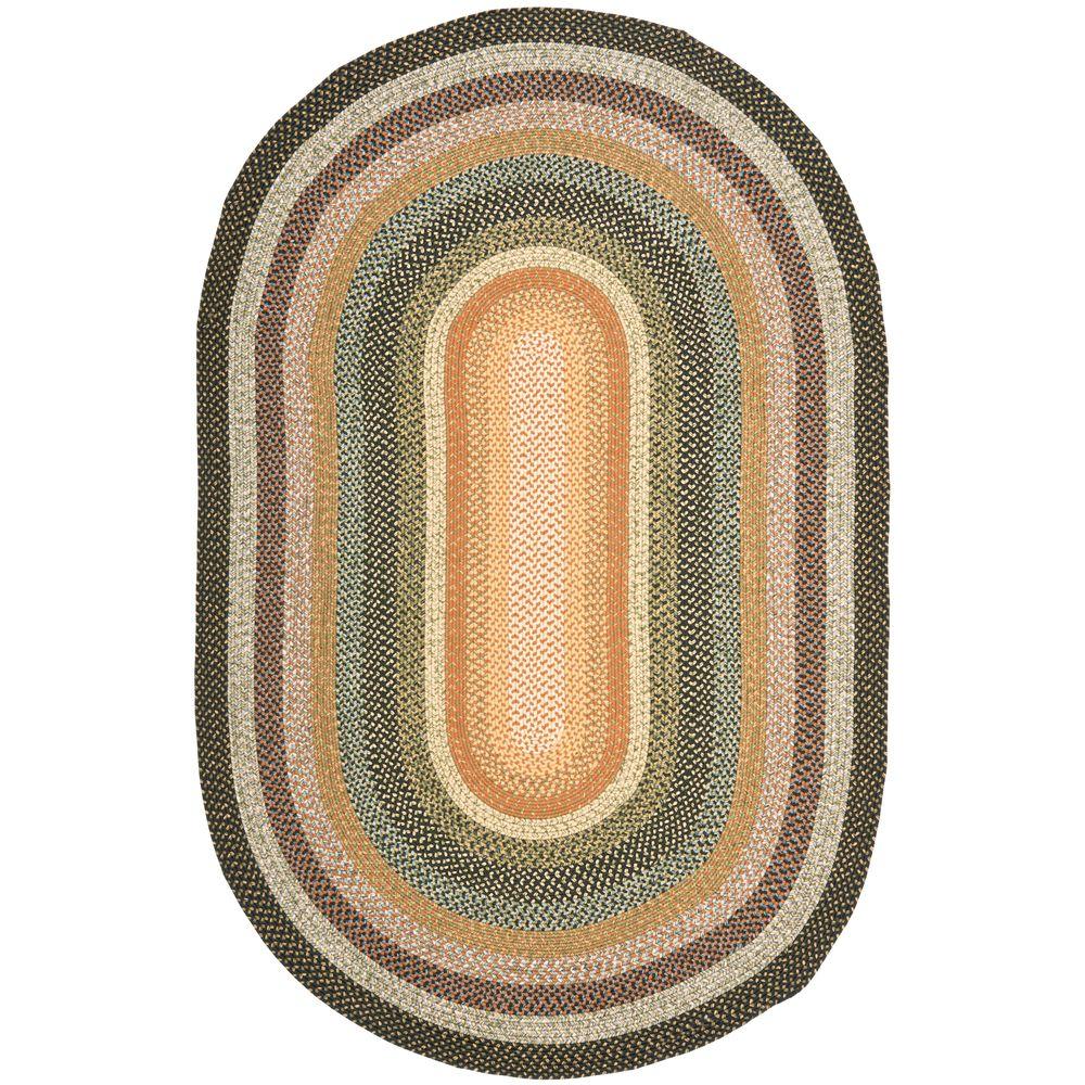 Oval 5 X 8 Area Rugs The Home Depot Braided