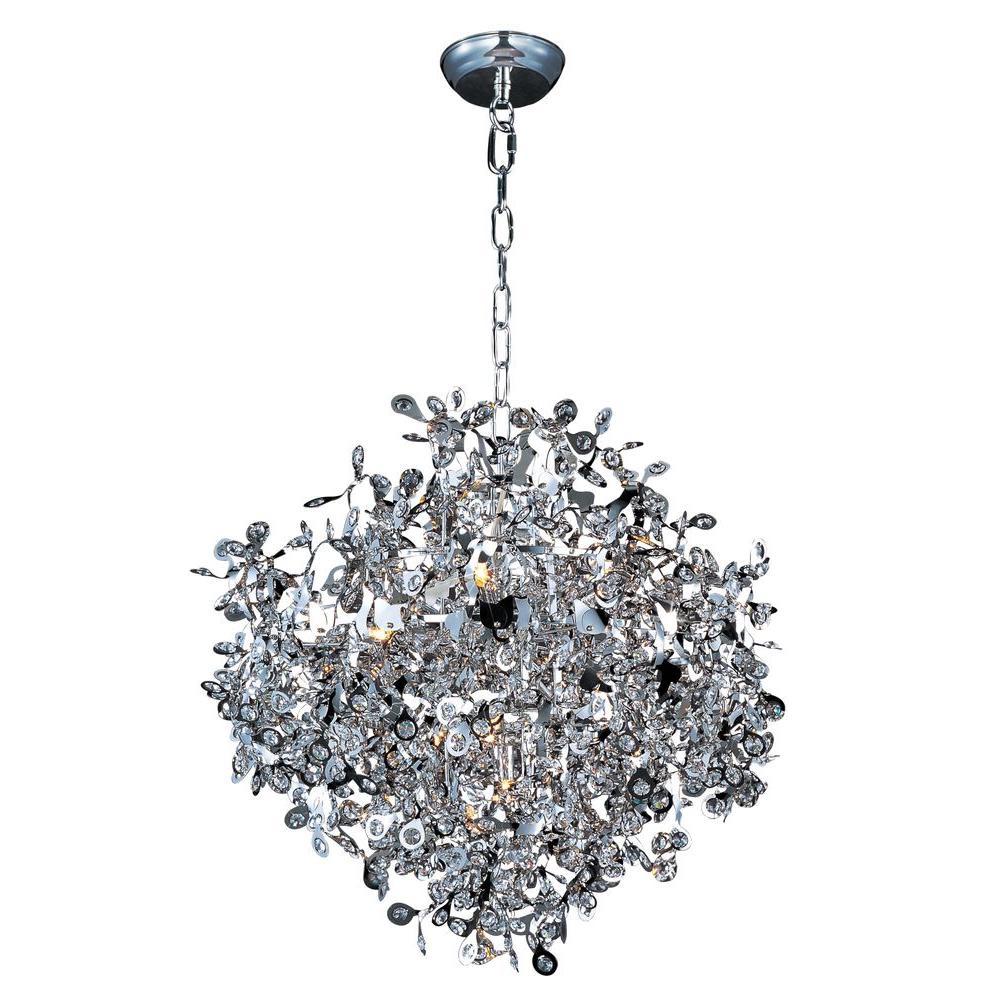 Maxim Lighting Comet 10 Light Polished Chrome Single Pendant Maxim Lighting Comet 10 Light Polished
