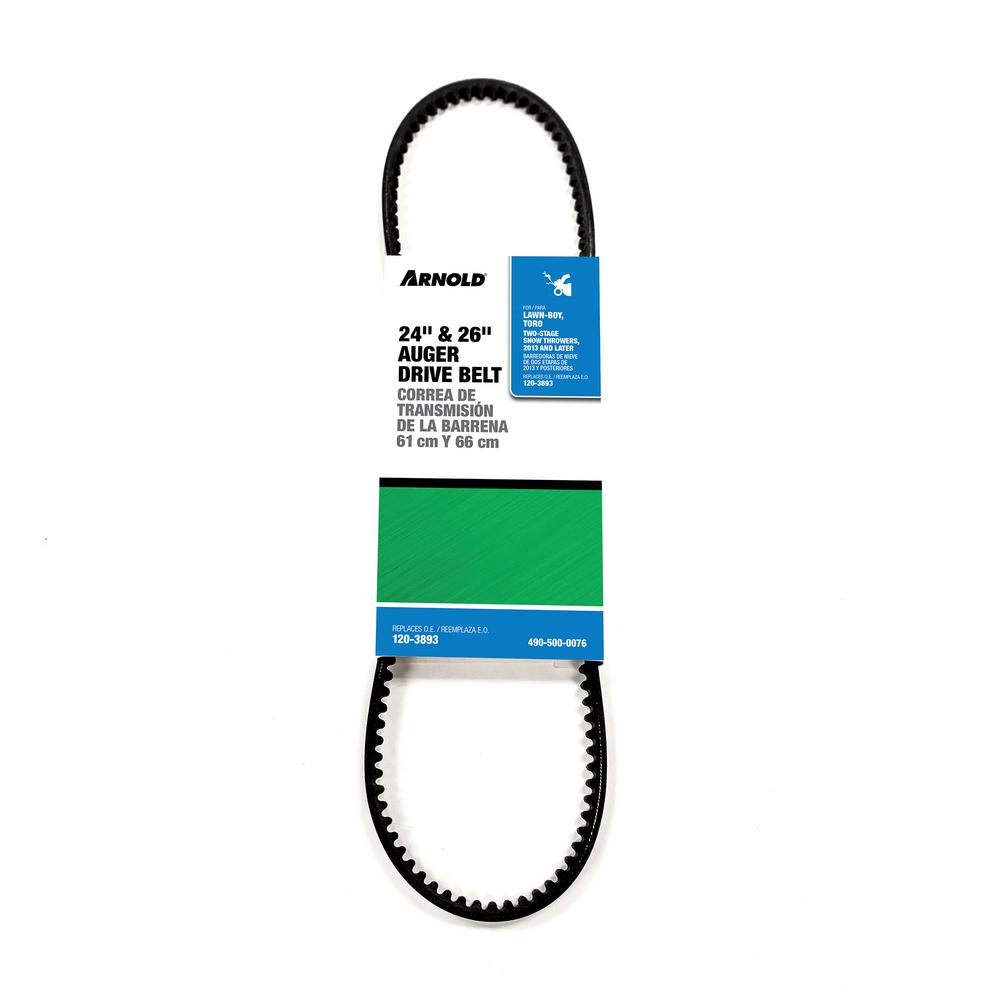 Arnold LawnBoy and Toro Replacement 24 in. and 26 in. Auger Belt for 2