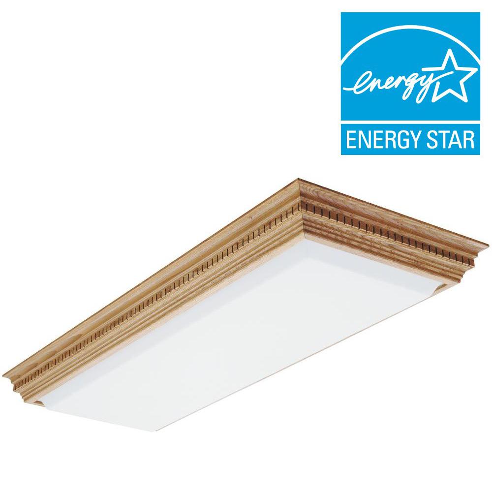 Lithonia Lighting Dentil 1-1/2 ft. x 4 ft. 4-Light ...