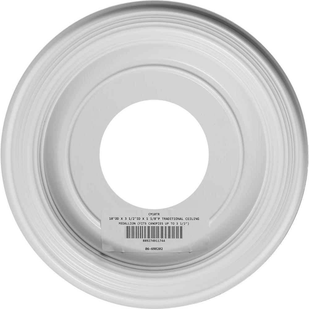 Ekena Millwork 1 1 8 In P X 10 In Od X 3 1 2 In Id Traditional