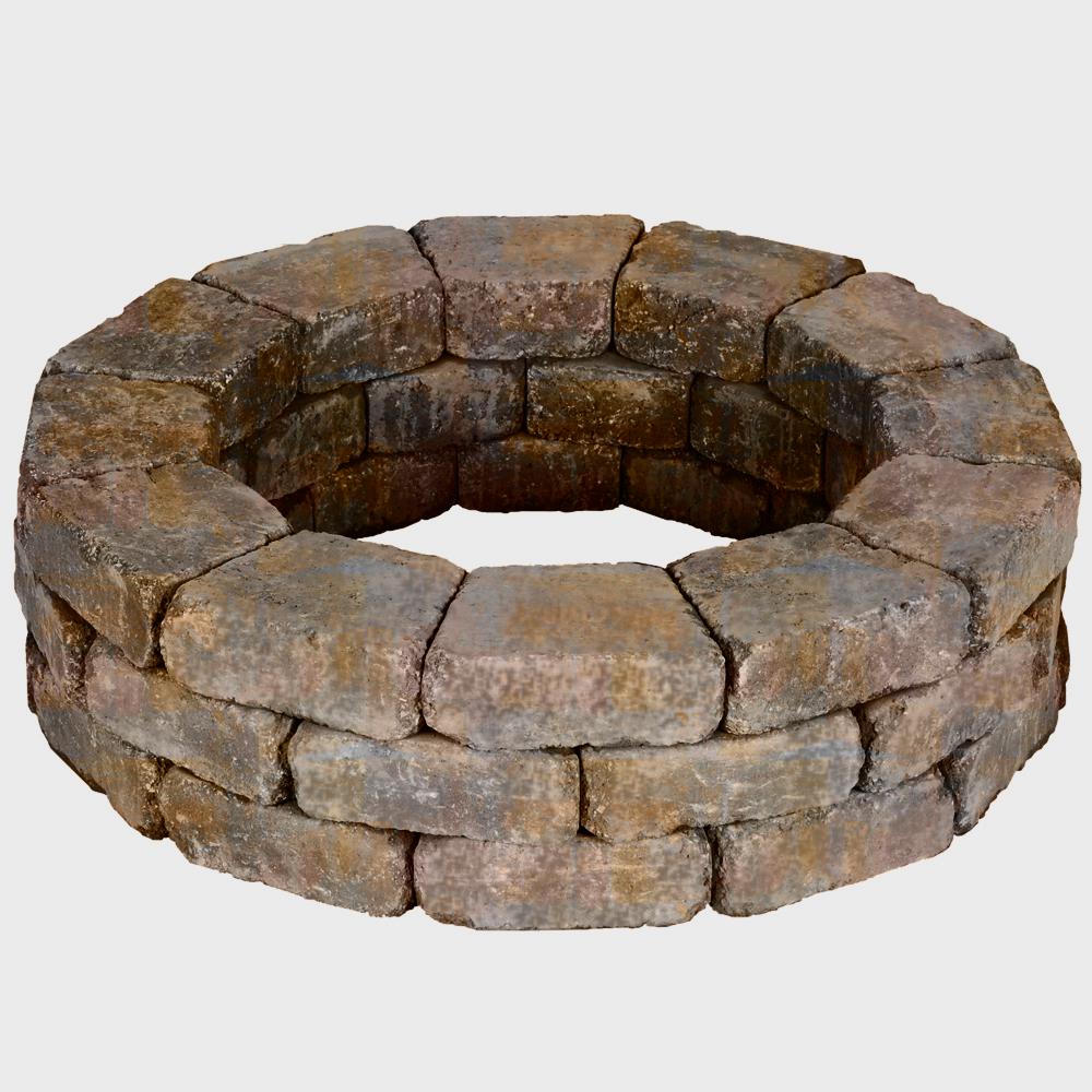 Sierra Blend Fire Pit Kits Hardscapes The Home Depot