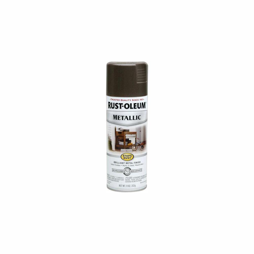 bronze paint spray dark metallic rust oleum stops protective oz pack night