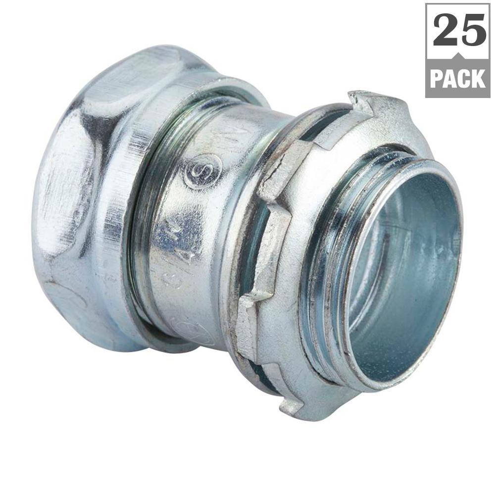 Halex 1/2 in. Electrical Metallic Tube (EMT) Compression Connector (25