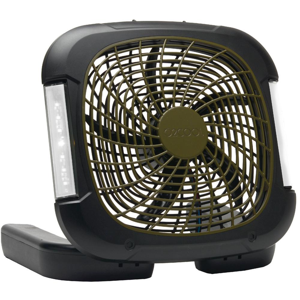 O2cool 10 In Portable Camping Fan With Lights Battery Powered