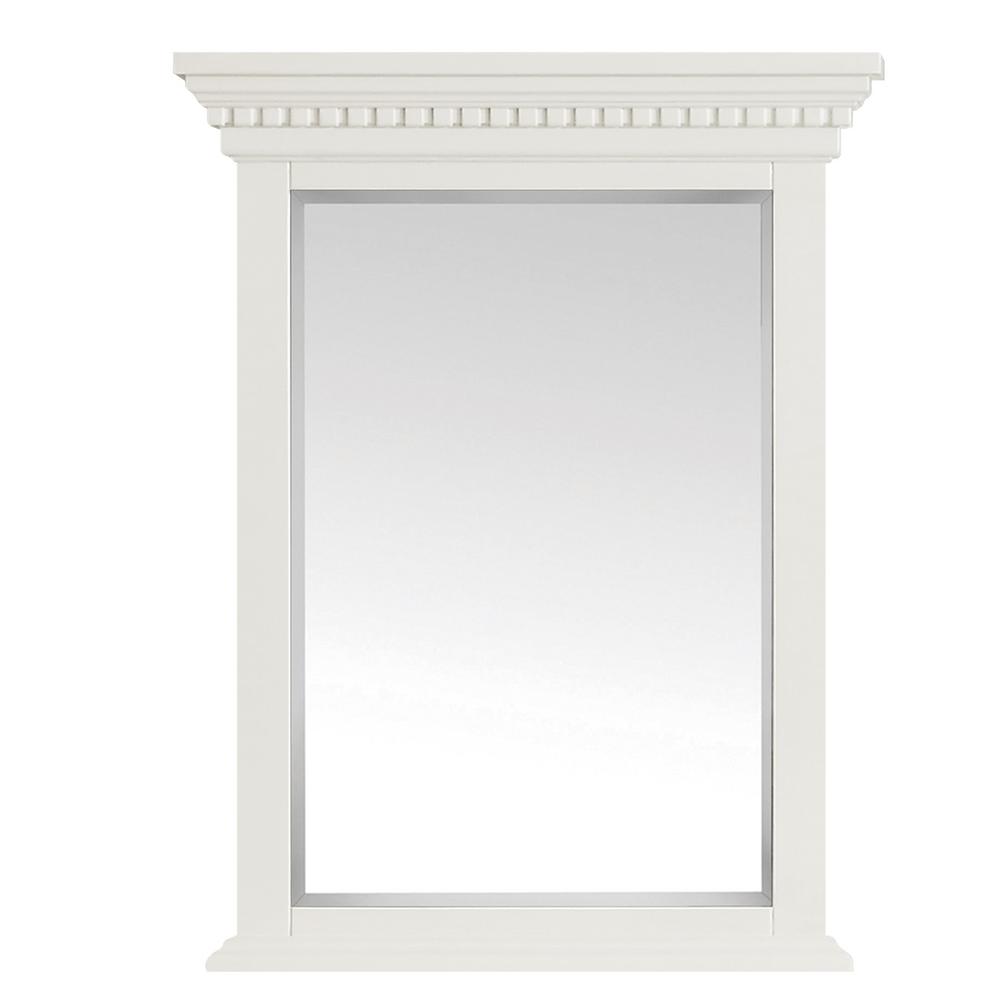 Hastings 24 In W X 32 H Framed Mirror French White