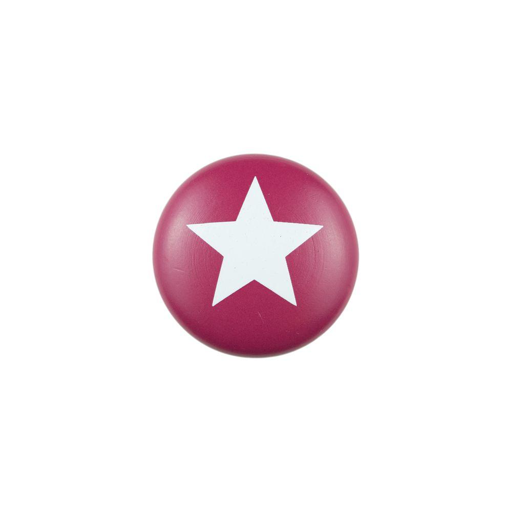 Sumner Street Home Hardware 1 5 In Red Star Painted Wood Knob