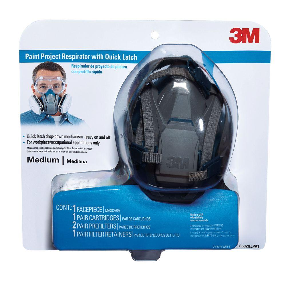 3m Medium Mold And Lead Paint Removal Respirator Mask 6297pa1 A Medium Paint Project Respirator Mask With Quick Latch Case Of 4