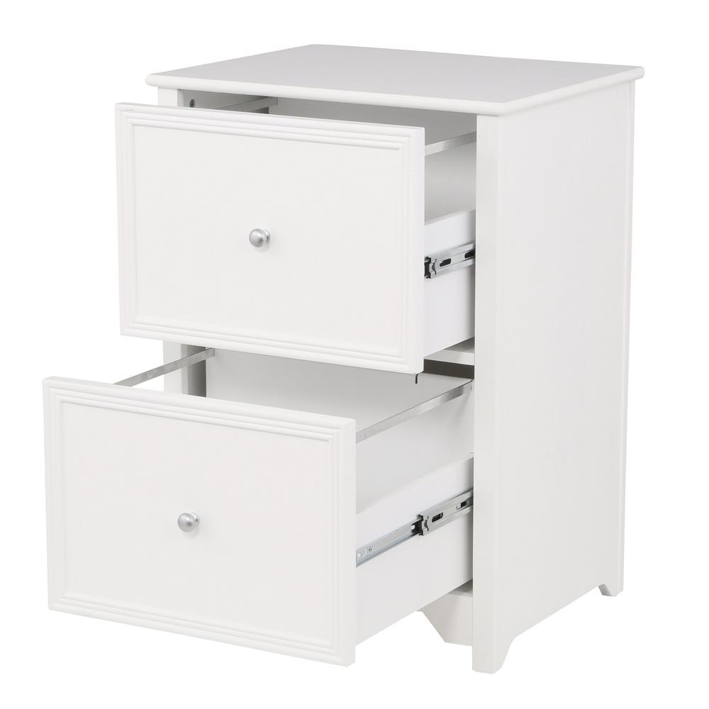 VERTICAL FILE  CABINET  Oxford  White  Home  Office 2 Drawer 