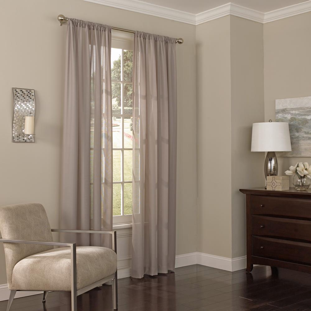 Eclipse 52 In W X 108 In L Chelsea Sheer Polyester Window