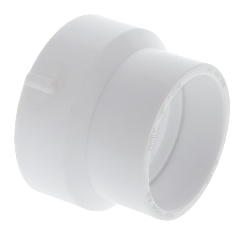 NIBCO 2 in. x 11/2 in. PVC DWV Reducing CouplingC4801HD2112 The