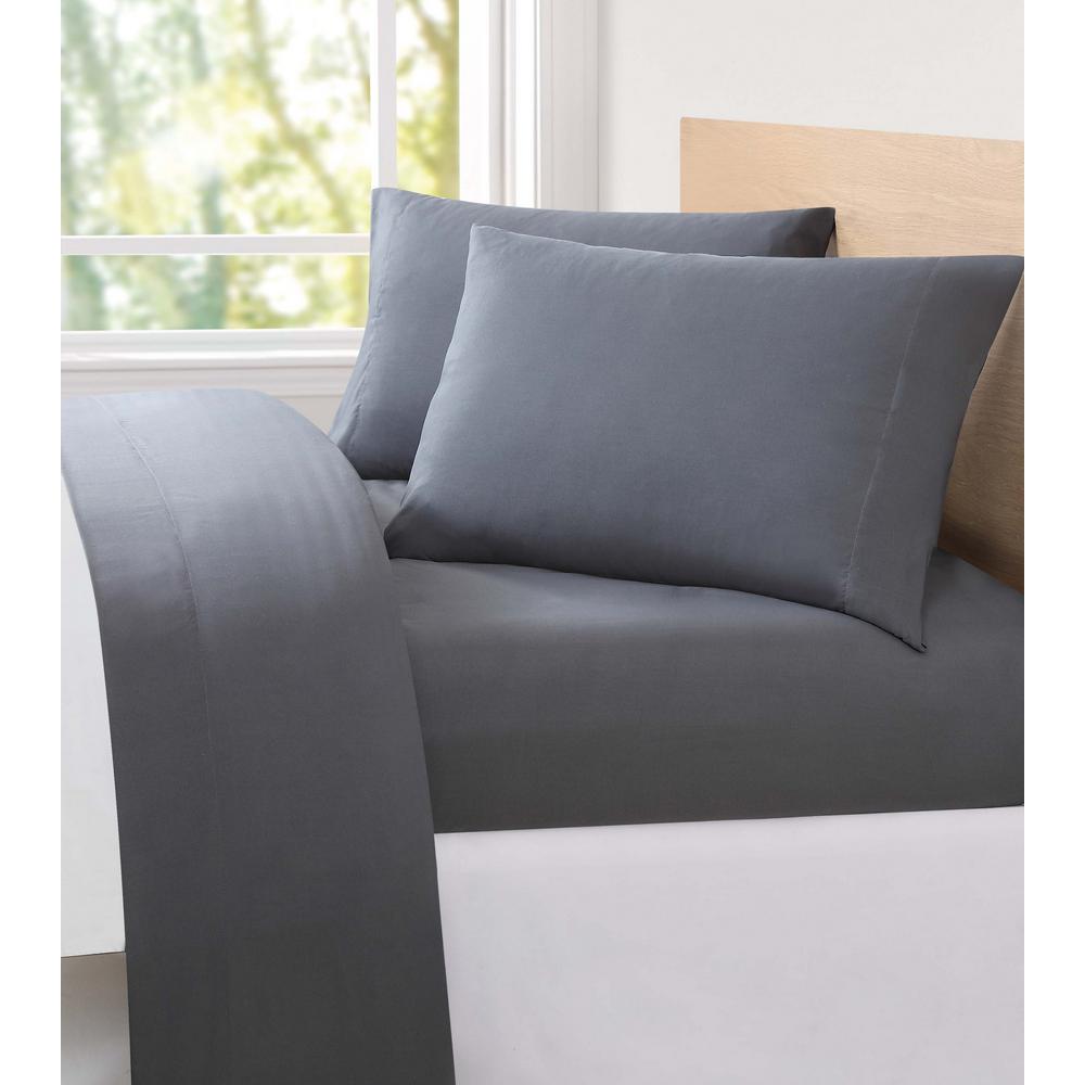 London Fog 6-Piece Solid Oyster King Sheet Set-SS9809OYKG-4700 - The ...