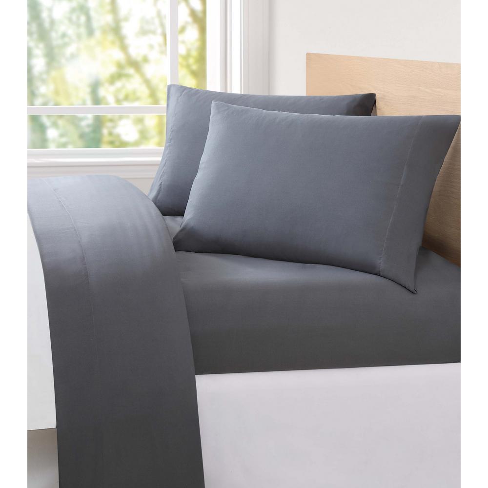 London Fog 6 Piece Solid Black Queen Sheet Set Ss9809caqn 4700 The This Review Is From 4 Piece Solid Oyster Twin Sheet Set