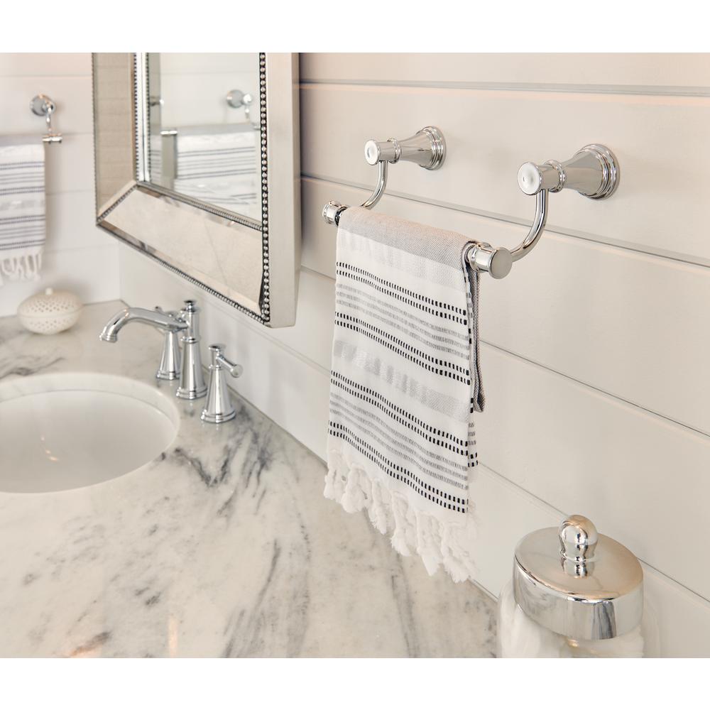 Chrome Farmhouse Towel Bars Bathroom Hardware The Home Depot