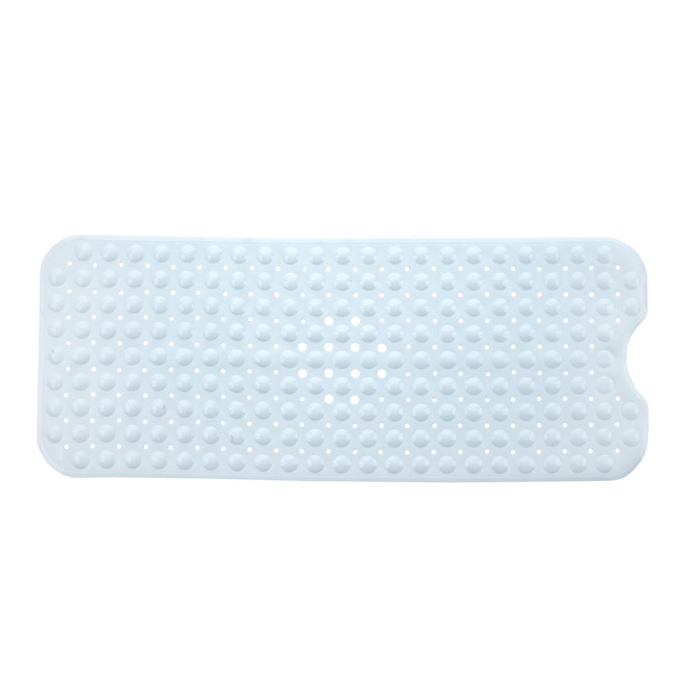 Slipx Solutions 16 In X 39 In Extra Long Bath Mat In White 05700