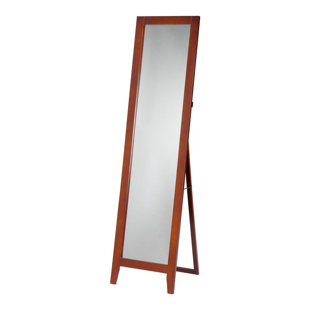 Kings Brand Furniture Brown Wood Frame Easel Floor Mirror B3509M The Home Depot