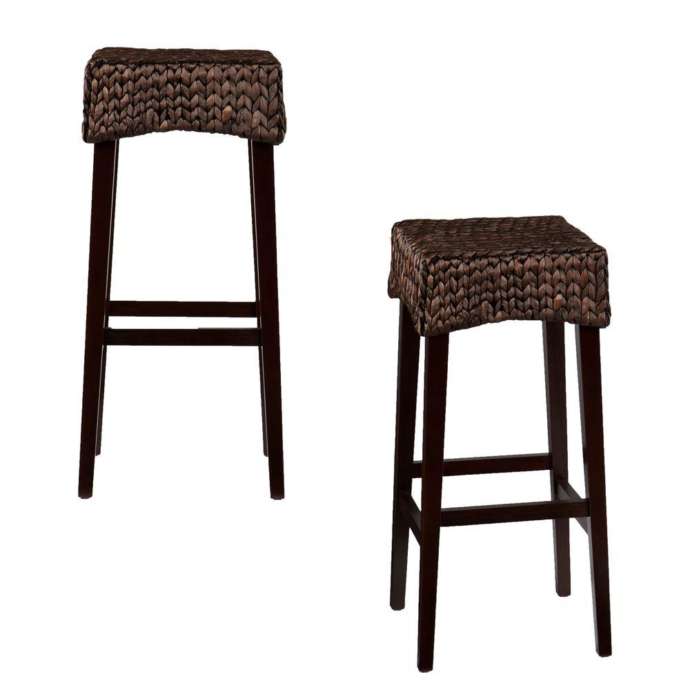 Hester 30 In Brown Bar Stool Set Of 2
