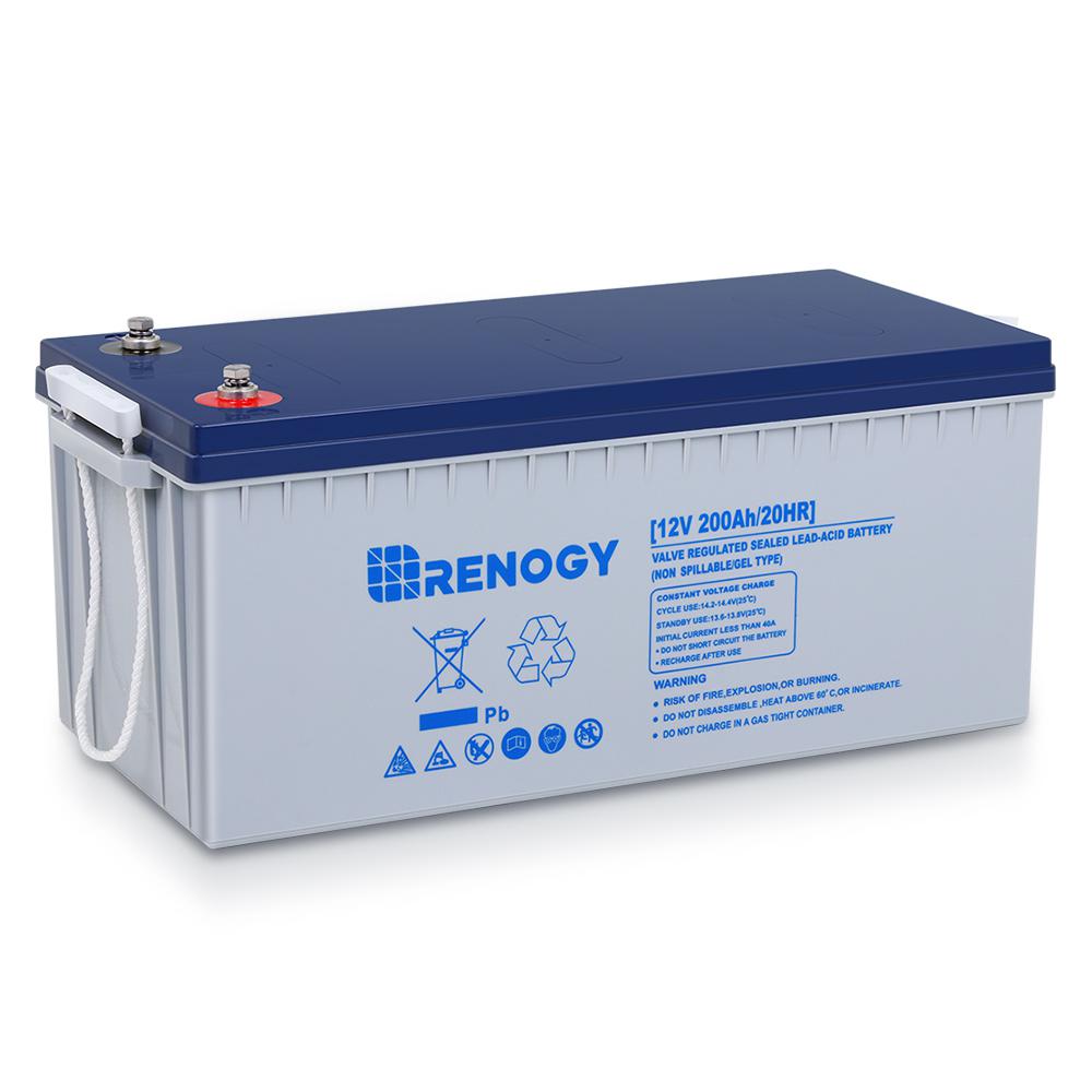 Renogy 12 Volt 200 Ah Deep Cycle Hybrid Gel Battery Rbt200gel12 G1 The Home Depot