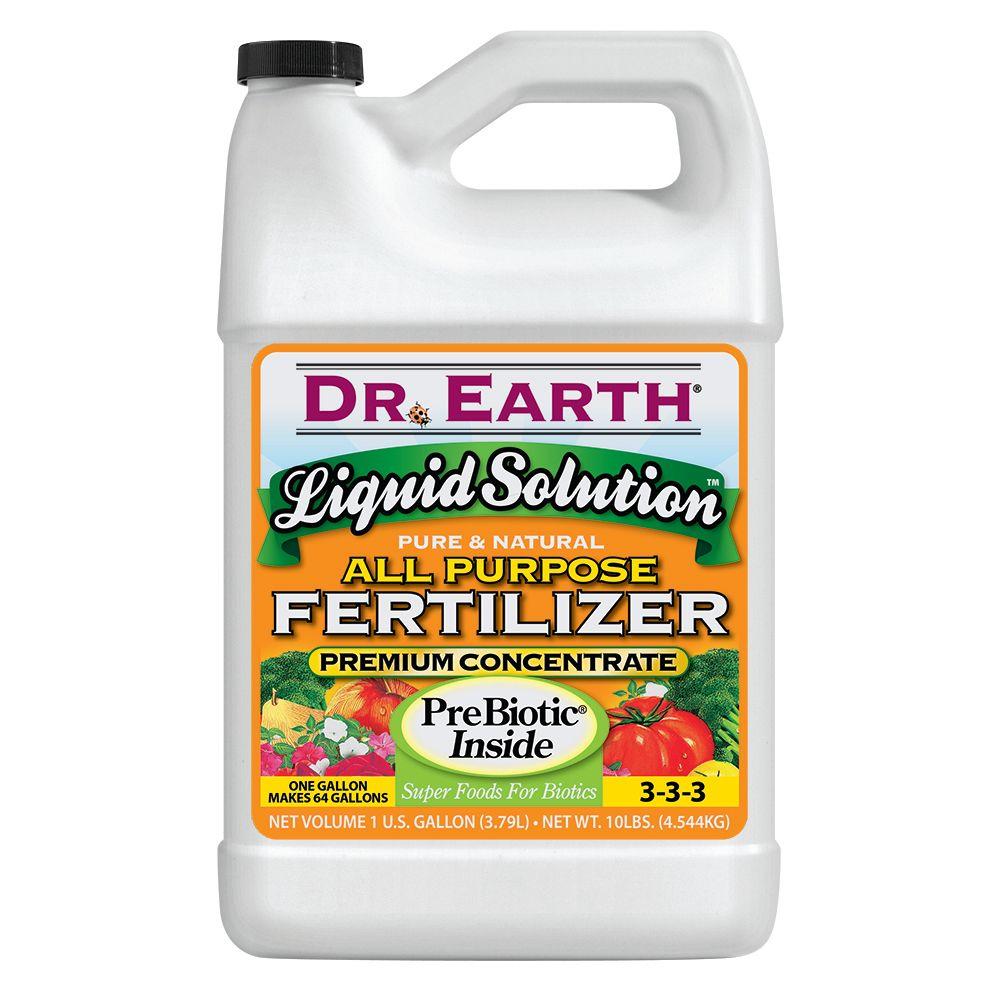 DR. EARTH 128 oz. Liquid Solution 3-3-3 All Purpose Fertilizer-753 ...