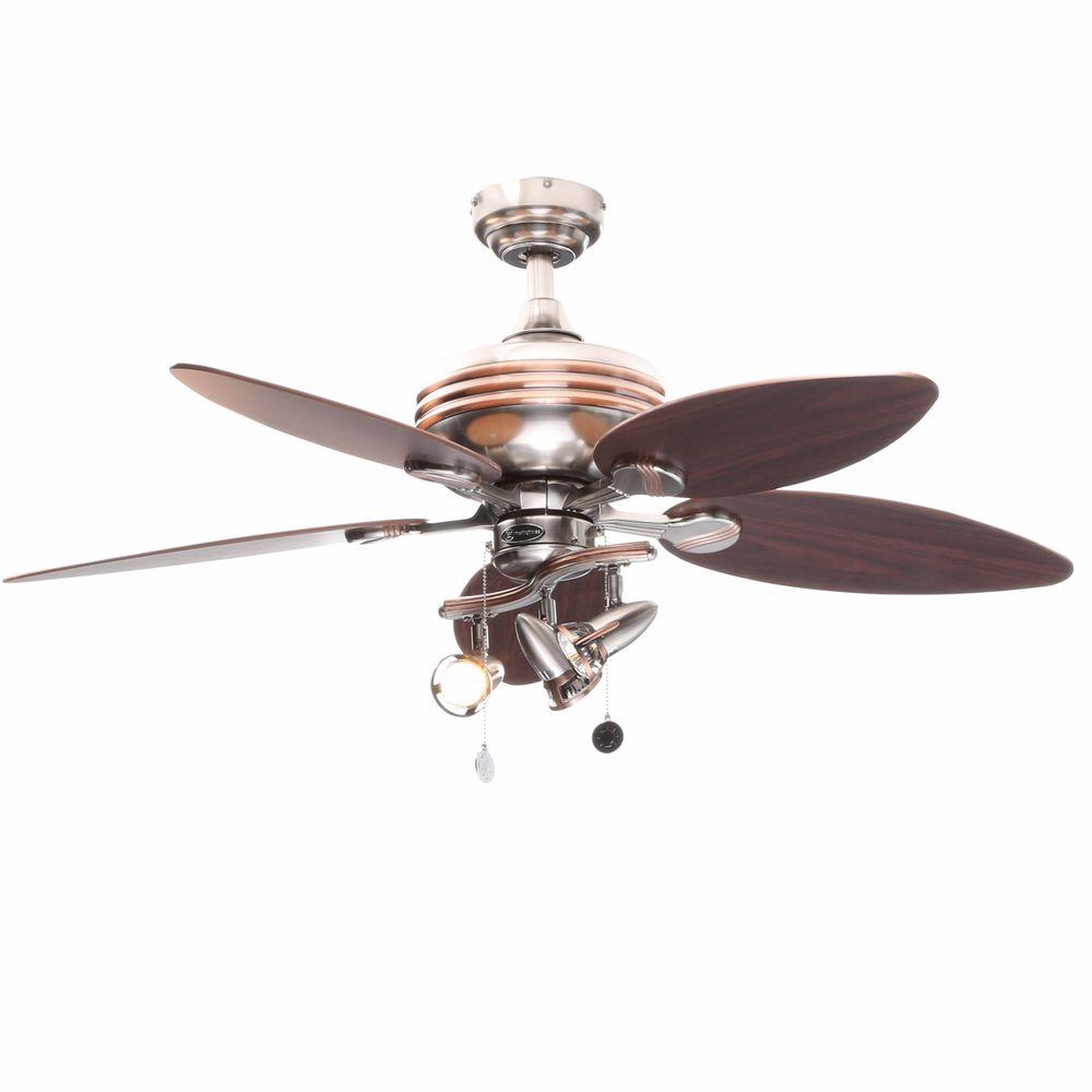 Westinghouse Xavier 44 In Brushed Nickel With Copper Accents Ceiling Fan