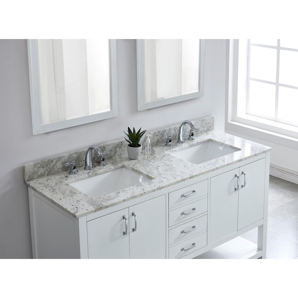 Granite Double Basin Vanity Top, Granite Double Sink Vanity Top