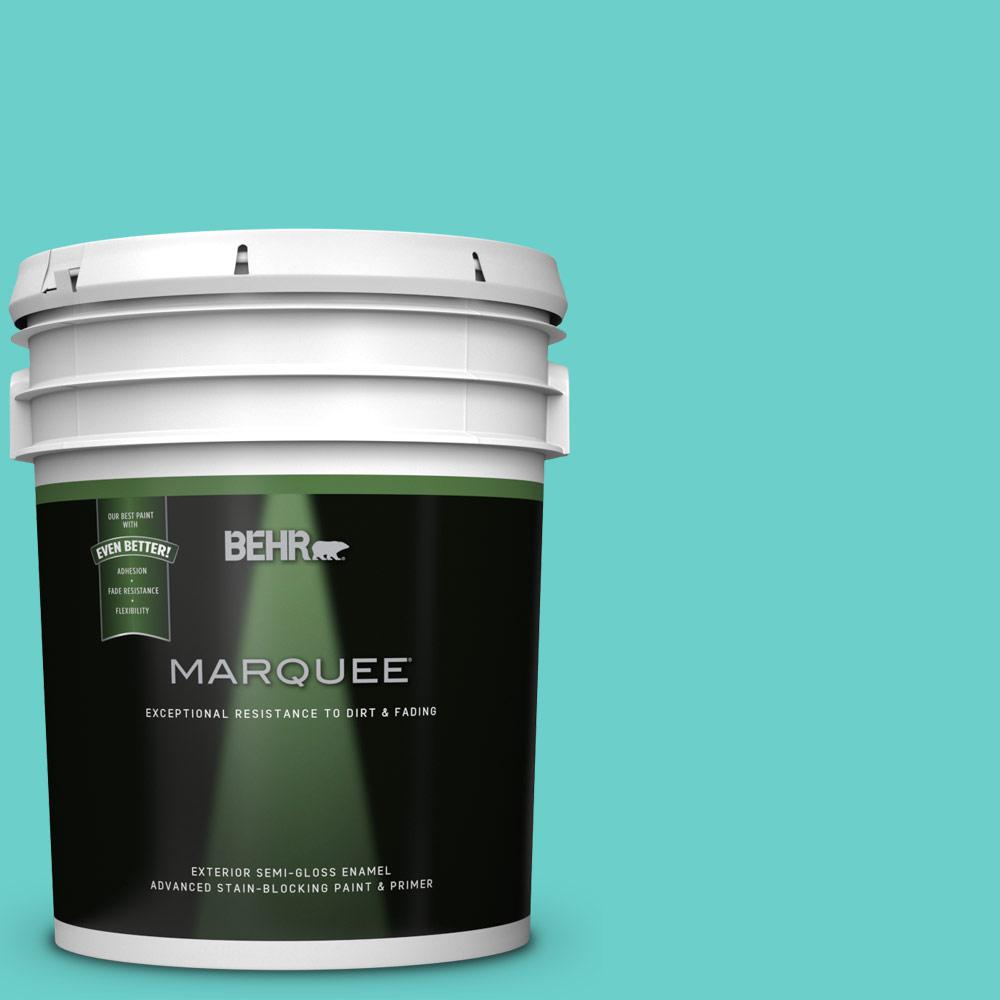 Behr Marquee 5 Gal P450 4 Sea Glass Semi Gloss Enamel Behr Marquee 5 Gal P450 4 Sea Glass Semi Gloss