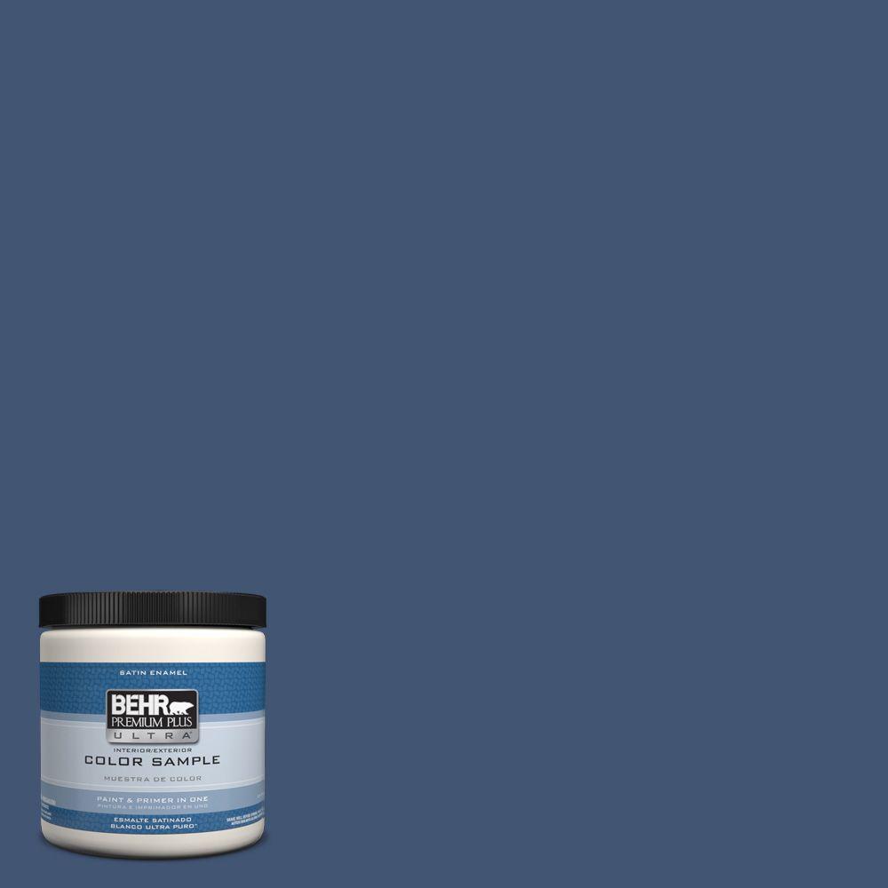 BEHR Premium Plus Ultra 8 oz. #HDC-CL-26 Champlain Blue Interior ...